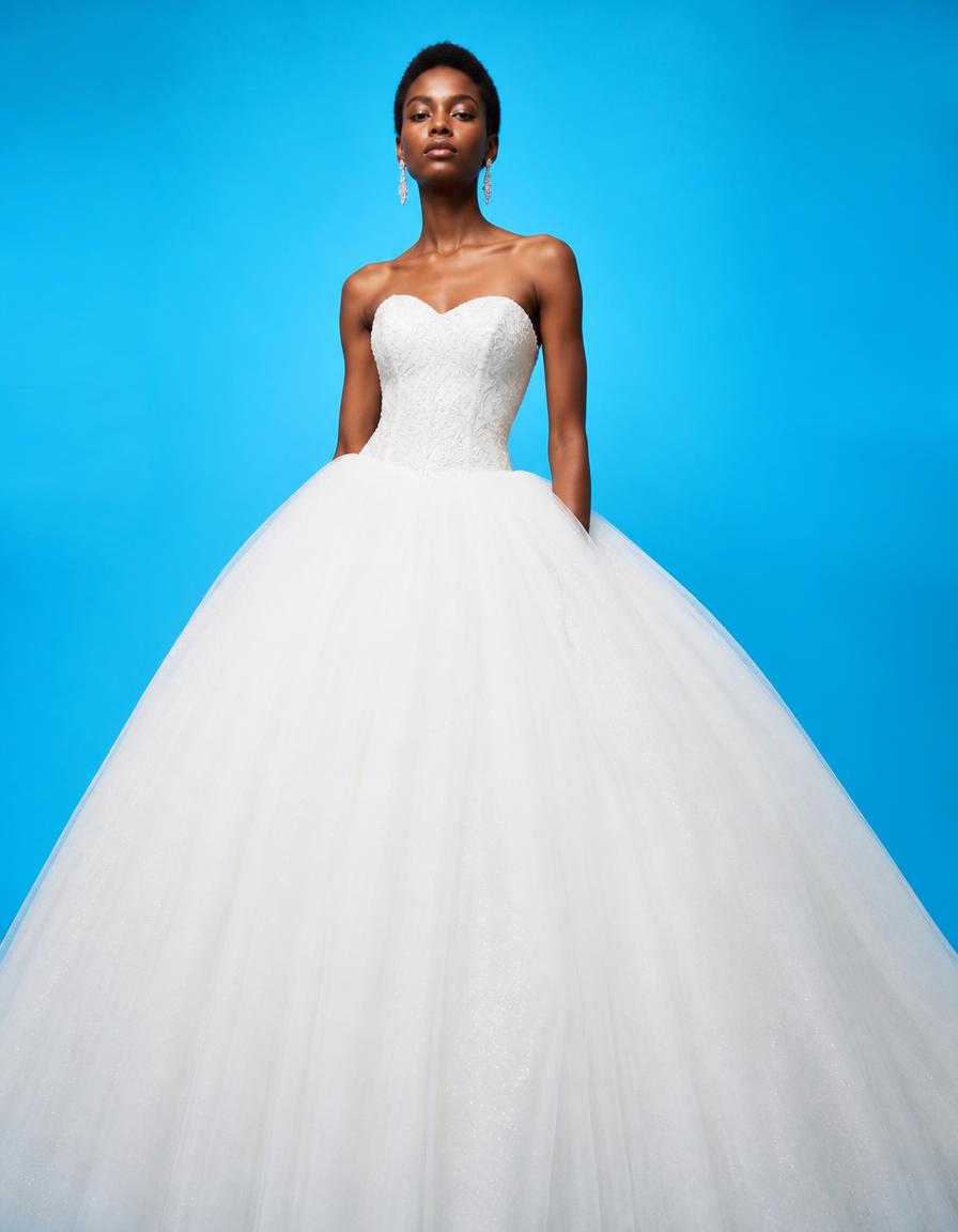 Reine de Perles, Tulle multicouche & perles nacrées